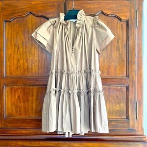 Hunter Bell Merritt dress  size small in a lovely neutral tan/brown.  Worn once.